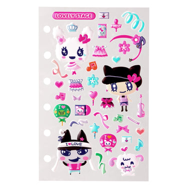 Tamamori Sticker Escenario Lovely (Tamagotchi)